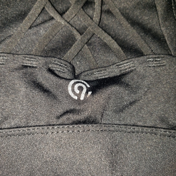 Champion Brand Black Sport top with designed crossed back cut out - Picture 3 of 5
